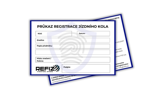 Průkaz registrace jízdního kola