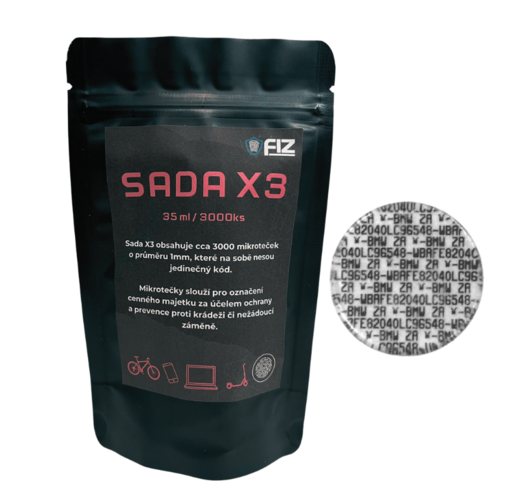 FIZ značící sada 35ml - X3 na objednávku